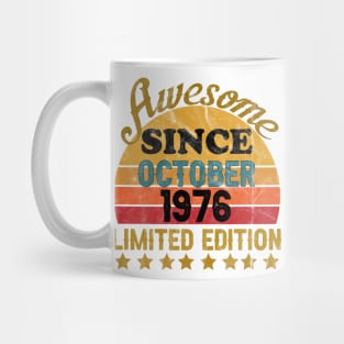 Awesome Since October 1976 45 Year Old 45th Birthday gift T-Shirt Mug